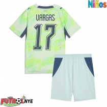 Camiseta Suiza Ruben Vargas #17 Visitante Equipación para niños Mundial 2026 manga corta (+ pantalones cortos)